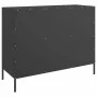 Aparador de acero laminado en frío negro 100,5x39x79 cm de , Aparadores - Ref: Foro24-843024, Precio: 182,82 €, Descuento: %