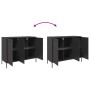 Aparador de acero laminado en frío negro 100,5x39x79 cm de , Aparadores - Ref: Foro24-843024, Precio: 185,61 €, Descuento: %