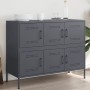 Aparador acero laminado en frío gris antracita 100,5x39x79 cm de , Aparadores - Ref: Foro24-843098, Precio: 176,09 €, Descuen...
