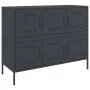 Aparador acero laminado en frío gris antracita 100,5x39x79 cm de , Aparadores - Ref: Foro24-843098, Precio: 168,92 €, Descuen...