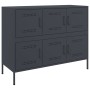 Aparador acero laminado en frío gris antracita 100,5x39x79 cm de , Aparadores - Ref: Foro24-843098, Precio: 176,09 €, Descuen...