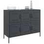 Aparador acero laminado en frío gris antracita 100,5x39x79 cm de , Aparadores - Ref: Foro24-843098, Precio: 168,92 €, Descuen...