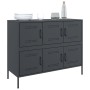 Aparador acero laminado en frío gris antracita 100,5x39x79 cm de , Aparadores - Ref: Foro24-843098, Precio: 176,09 €, Descuen...