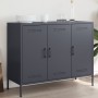 Aparador acero laminado en frío gris antracita 100,5x39x79 cm de , Aparadores - Ref: Foro24-843026, Precio: 200,78 €, Descuen...