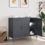 Aparador acero laminado en frío gris antracita 100,5x39x79 cm de , Aparadores - Ref: Foro24-843026, Precio: 200,78 €, Descuen...