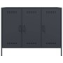 Aparador acero laminado en frío gris antracita 100,5x39x79 cm de , Aparadores - Ref: Foro24-843026, Precio: 200,78 €, Descuen...