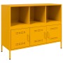 Aparador de acero laminado en frío amarillo 100,5x39x79 cm de , Aparadores - Ref: Foro24-843093, Precio: 155,17 €, Descuento: %