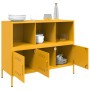 Aparador de acero laminado en frío amarillo 100,5x39x79 cm de , Aparadores - Ref: Foro24-843093, Precio: 155,17 €, Descuento: %