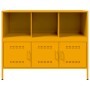 Aparador de acero laminado en frío amarillo 100,5x39x79 cm de , Aparadores - Ref: Foro24-843093, Precio: 155,17 €, Descuento: %
