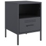 Mesita de noche acero laminado en frío antracita 36x39x50,5 cm de , Mesitas de noche - Ref: Foro24-843058, Precio: 71,66 €, D...
