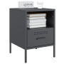 Mesita de noche acero laminado en frío antracita 36x39x50,5 cm de , Mesitas de noche - Ref: Foro24-843058, Precio: 71,66 €, D...
