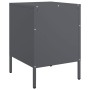 Mesita de noche acero laminado en frío antracita 36x39x50,5 cm de , Mesitas de noche - Ref: Foro24-843058, Precio: 71,66 €, D...