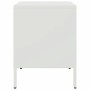 Mesita de noche de acero laminado en frío blanco 36x39x50,5 cm de , Mesitas de noche - Ref: Foro24-843064, Precio: 62,39 €, D...