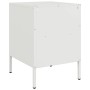 Mesita de noche de acero laminado en frío blanco 36x39x50,5 cm de , Mesitas de noche - Ref: Foro24-843064, Precio: 62,39 €, D...