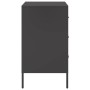 Mesitas de noche 2 uds acero laminado en frío negro 36x39x68 cm de , Mesitas de noche - Ref: Foro24-843079, Precio: 160,97 €,...