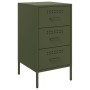 Mesitas de noche 2 uds acero laminado verde oliva 36x39x68 cm de , Mesitas de noche - Ref: Foro24-843087, Precio: 169,82 €, D...
