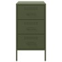 Mesitas de noche 2 uds acero laminado verde oliva 36x39x68 cm de , Mesitas de noche - Ref: Foro24-843087, Precio: 169,82 €, D...