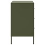 Mesitas de noche 2 uds acero laminado verde oliva 36x39x68 cm de , Mesitas de noche - Ref: Foro24-843087, Precio: 169,82 €, D...