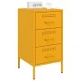 Mesitas de noche 2 uds acero laminado amarillo 36x39x68 cm de , Mesitas de noche - Ref: Foro24-843085, Precio: 167,90 €, Desc...