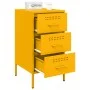 Mesitas de noche 2 uds acero laminado amarillo 36x39x68 cm de , Mesitas de noche - Ref: Foro24-843085, Precio: 167,90 €, Desc...