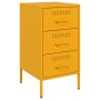 Mesitas de noche 2 uds acero laminado amarillo 36x39x68 cm de , Mesitas de noche - Ref: Foro24-843085, Precio: 169,82 €, Desc...