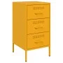 Mesitas de noche 2 uds acero laminado amarillo 36x39x68 cm de , Mesitas de noche - Ref: Foro24-843085, Precio: 167,90 €, Desc...