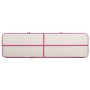 Esterilla inflable de gimnasia con bomba PVC rosa 800x100x15 cm de vidaXL, Esteras para pilates y yoga - Ref: Foro24-92673, P...