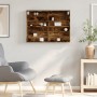 Vitrina de madera de ingeniería roble ahumado 80x8,5x58 cm de , Estantes y estanterías - Ref: Foro24-847958, Precio: 45,75 €,...