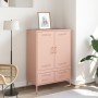 Aparador de acero laminado en frío rosa 68x39x101,5 cm de , Aparadores - Ref: Foro24-843109, Precio: 179,96 €, Descuento: %