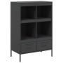 Aparador de acero laminado en frío negro 68x39x101,5 cm de , Aparadores - Ref: Foro24-843102, Precio: 146,69 €, Descuento: %