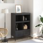 Aparador de acero laminado en frío negro 68x39x101,5 cm de , Aparadores - Ref: Foro24-843102, Precio: 146,69 €, Descuento: %