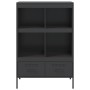 Aparador de acero laminado en frío negro 68x39x101,5 cm de , Aparadores - Ref: Foro24-843102, Precio: 146,69 €, Descuento: %