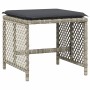 Set comedor jardín y cojines 17 pzas ratán sintético gris claro de , Conjuntos de jardín - Ref: Foro24-3210827, Precio: 988,2...