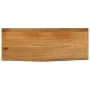 Solid mango wood natural edge table top 80x40x2.5 cm by , Table tops - Ref: Foro24-370538, Price: 69,71 €, Discount: %