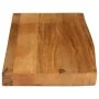 Solid mango wood natural edge table top 80x40x2.5 cm by , Table tops - Ref: Foro24-370538, Price: 69,71 €, Discount: %