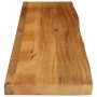 Tablero de mesa borde natural madera maciza mango 160x40x2,5 cm de , Tableros para mesas - Ref: Foro24-370544, Precio: 115,31...