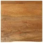 Solid mango wood natural edge table top 60x60x2.5 cm by , Table tops - Ref: Foro24-370546, Price: 68,70 €, Discount: %