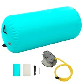 Rollo hinchable de gimnasia con bomba PVC verde 120x90 cm de vidaXL, Yoga y pilates - Ref: Foro24-92719, Precio: 87,12 €, Des...