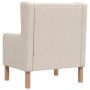 Sillón de tela color blanco crema en Sillones | Comprar online en Foru.es