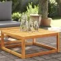 Mesa de jardín madera maciza de acacia 65x65x29 cm de , Sofás de exterior - Ref: Foro24-3278938, Precio: 69,12 €, Descuento: %