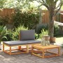Mesa de jardín madera maciza de acacia 65x65x29 cm de , Sofás de exterior - Ref: Foro24-3278938, Precio: 70,34 €, Descuento: %