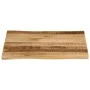 Tabletop with natural rough-edged mango wood border 40x40x2.5 cm by , Table tops - Ref: Foro24-370654, Price: 27,56 €, Discou...