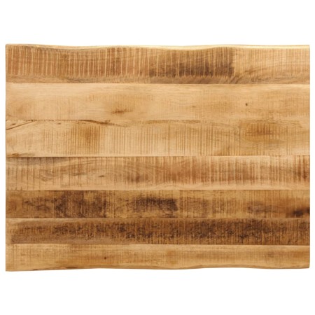 Tablero de mesa borde natural madera maciza mango 80x60x2,5 cm de , Tableros para mesas - Ref: Foro24-370668, Precio: 58,08 €...