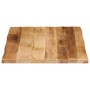Tablero de mesa borde natural madera maciza mango 80x60x2,5 cm de , Tableros para mesas - Ref: Foro24-370668, Precio: 58,08 €...