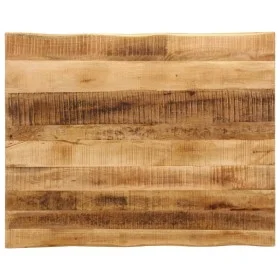 Massivholz-Tischplatte mit natürlicher Kante aus Mangoholz 90x80x2,5 cm. von , Tischplatten - Ref: Foro24-370675, Preis: 92,2...