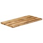 Tablero de mesa borde natural madera maciza mango 100x60x3,8 cm de , Tableros para mesas - Ref: Foro24-370694, Precio: 118,68...