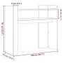 Mesa consola de madera de ingeniería roble ahumado 100x35x90 cm de , Mesas auxiliares - Ref: Foro24-848469, Precio: 63,85 €, ...