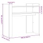 Mesa consola de madera de ingeniería roble ahumado 100x35x90 cm de , Mesas auxiliares - Ref: Foro24-848469, Precio: 64,88 €, ...