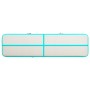 Esterilla inflable de gimnasia y bomba PVC verde 600x100x20 cm de vidaXL, Esteras para pilates y yoga - Ref: Foro24-92687, Pr...