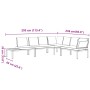 Set de sofás de jardín con cojines 4 piezas aluminio negro de , Conjuntos de jardín - Ref: Foro24-3283682, Precio: 702,25 €, ...